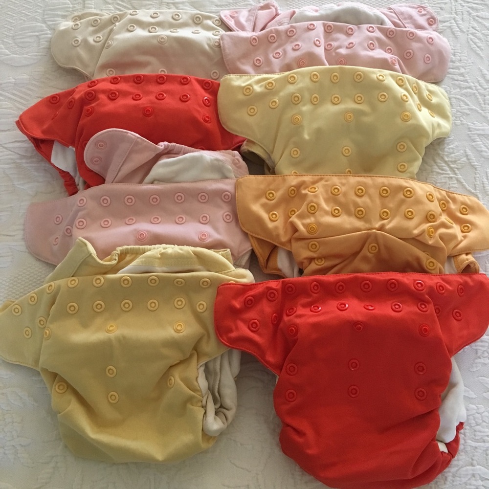 Organic cotton all-in-one Bum Genius diapers